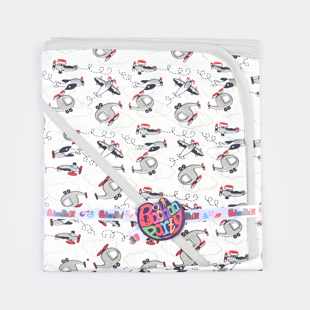 Baby Printed Wrapping Sheet Helicopter