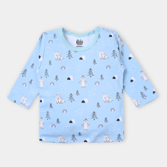 Infant Boys 2Pc Suit Kpc Bear - Sky Blue