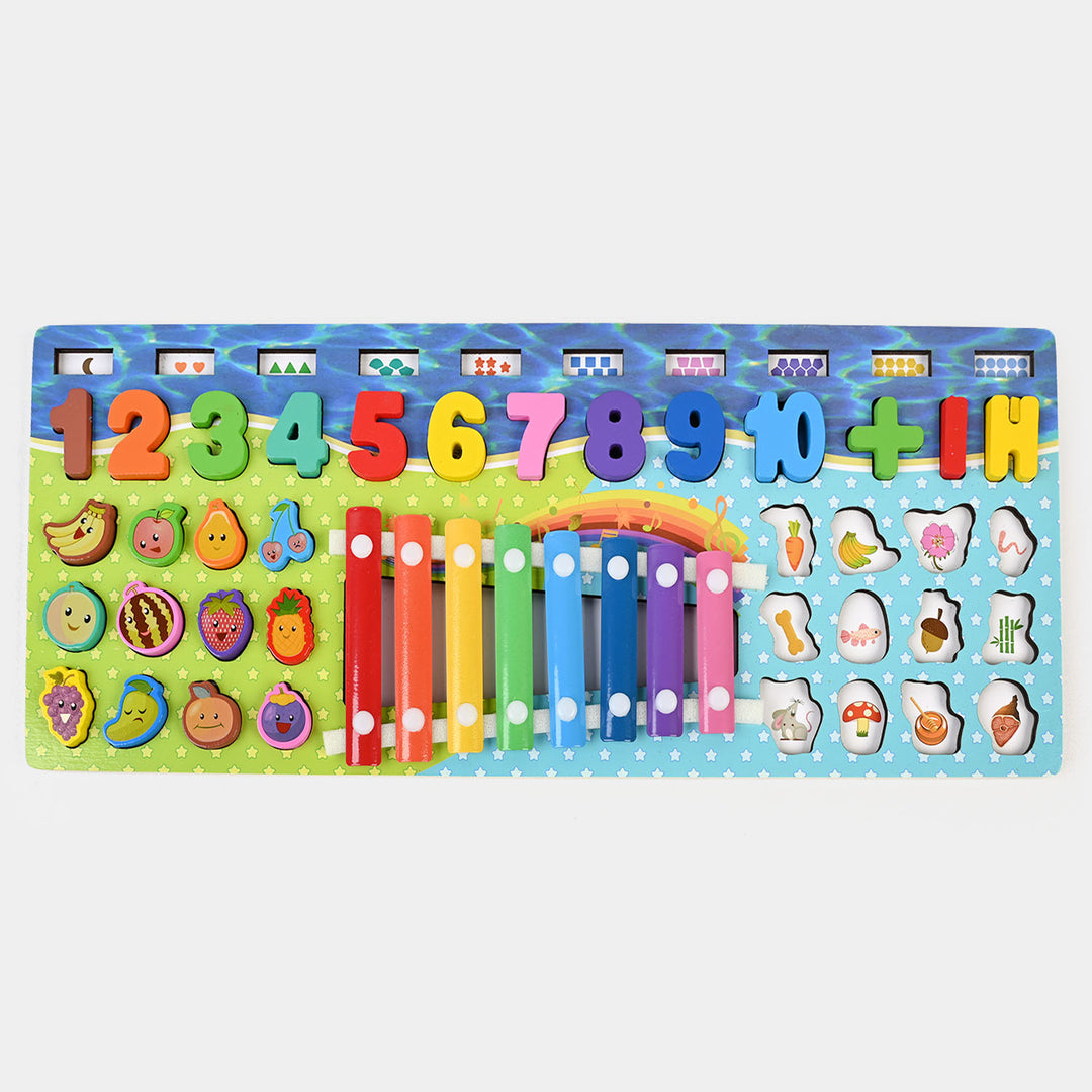 5 in 1 Music Piano Wooden Party Play Toy