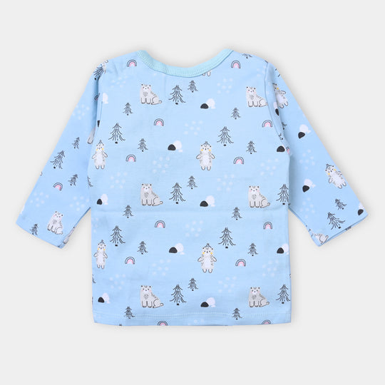 Infant Boys 2Pc Suit Kpc Bear - Sky Blue