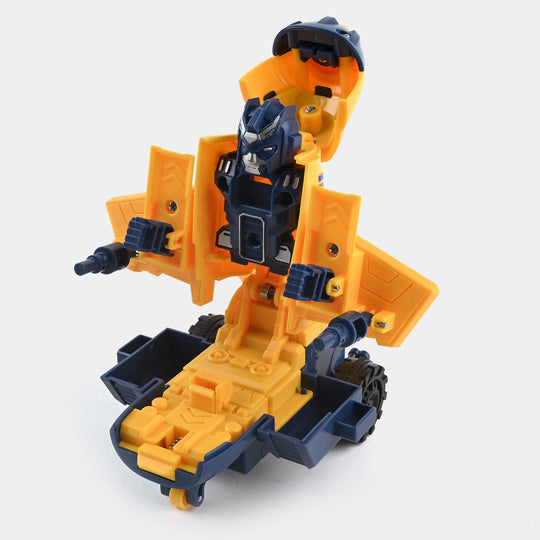 FRICTION TRANSFORM PLANE SMART VEHICLE TOY