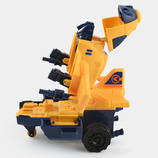 FRICTION TRANSFORM PLANE SMART VEHICLE TOY