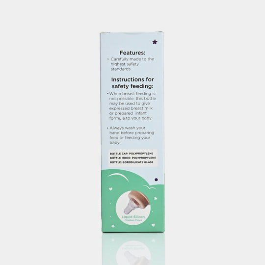 Giggles Glass Feeding Bottle | 120ml