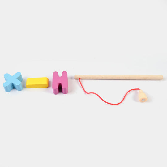 Educational Wooden Pearl Fishing Digital Board 4in1 Toy
