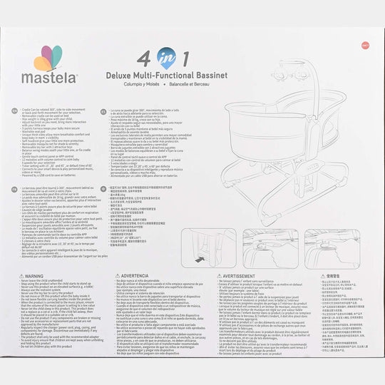 Mastela 4-in-1 Deluxe Multi-Functional Bassinet Swing Mastela | 9877