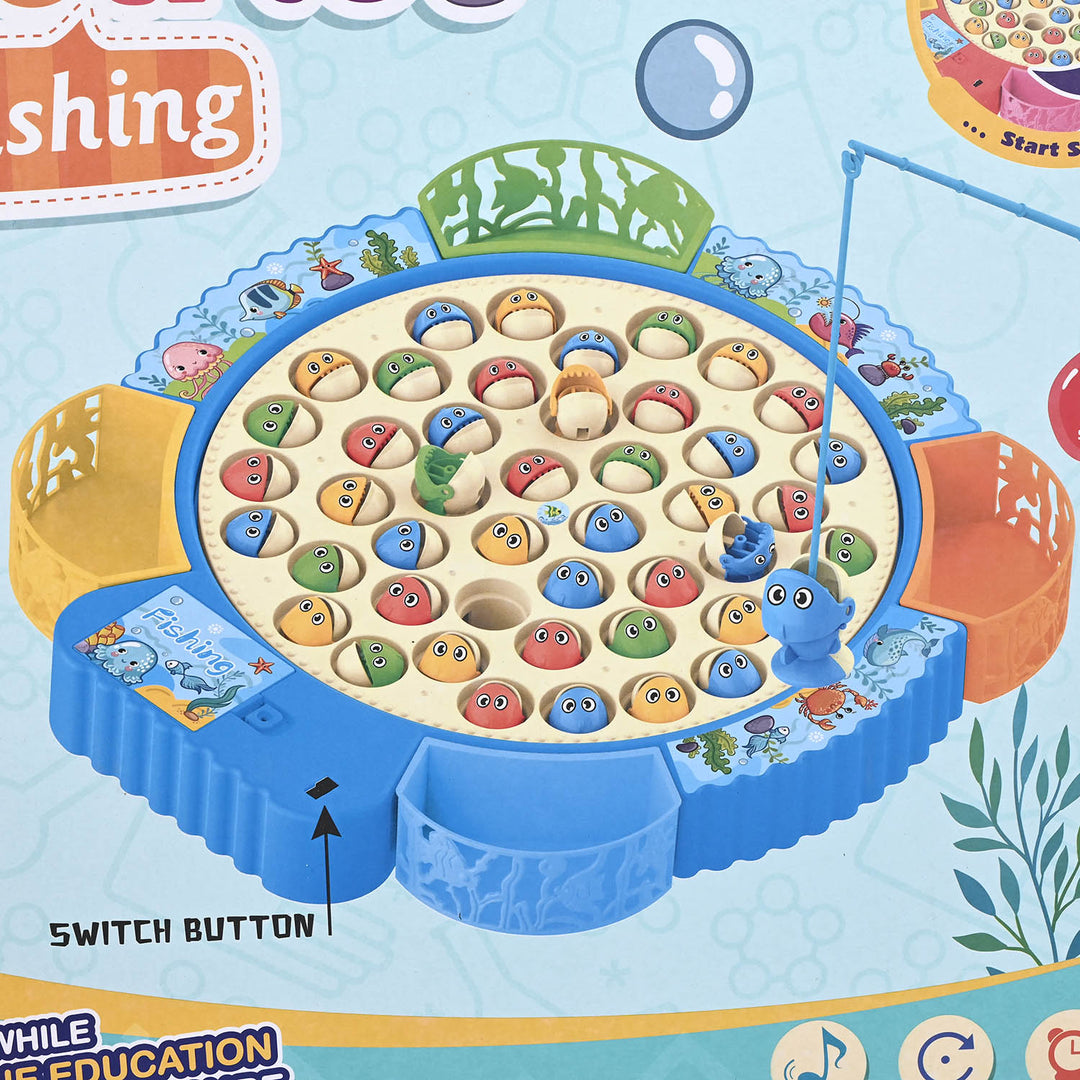 Electric & Musical Rotating Fishing Game Toy for Kids
