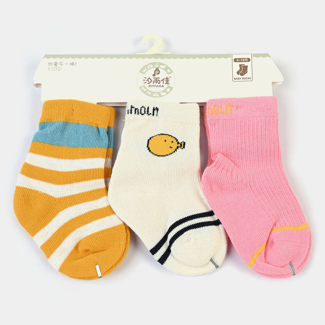 INFANT BABY 3 PAIR SOCKS | 6-12M