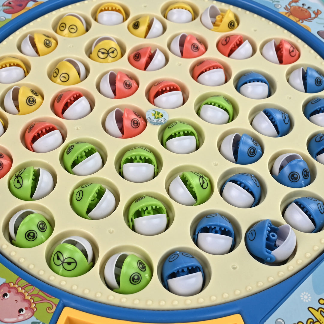 Electric & Musical Rotating Fishing Game Toy for Kids