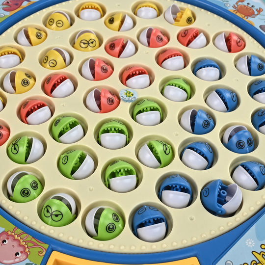 Electric & Musical Rotating Fishing Game Toy for Kids