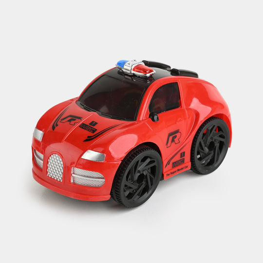 3D Police Car Toy with Light & Sound