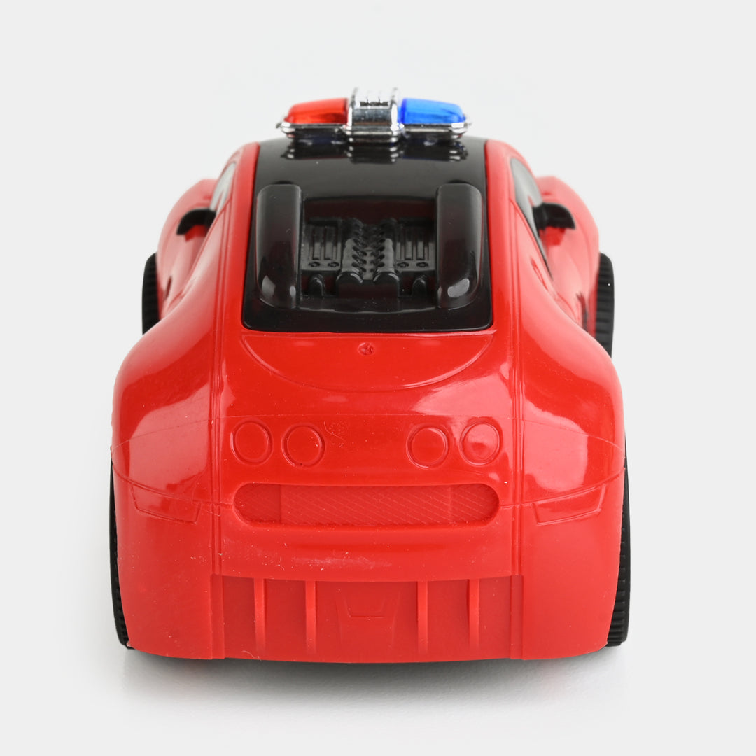 3D Police Car Toy with Light & Sound