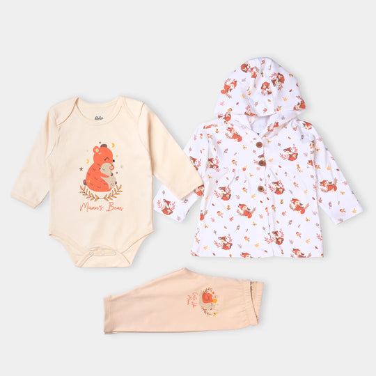 Infant Girls Cotton 3Pc Set Mummy's Girl