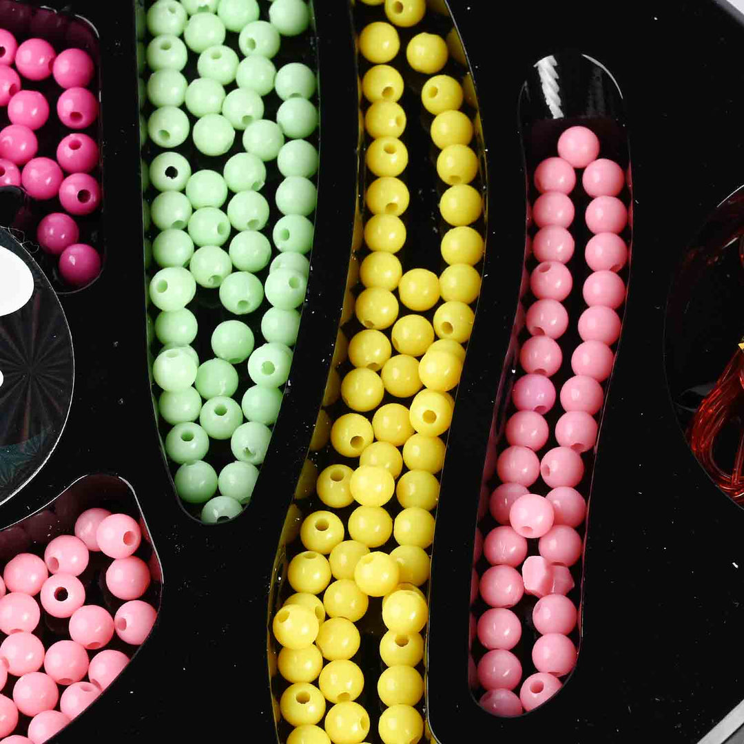 Fashion Girl Deluxe Glitter Beads Play Set | Create Your Own Jewelry