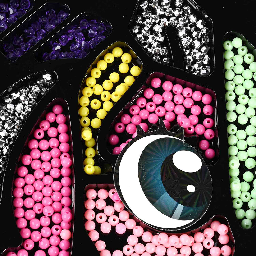 Fashion Girl Deluxe Glitter Beads Play Set | Create Your Own Jewelry
