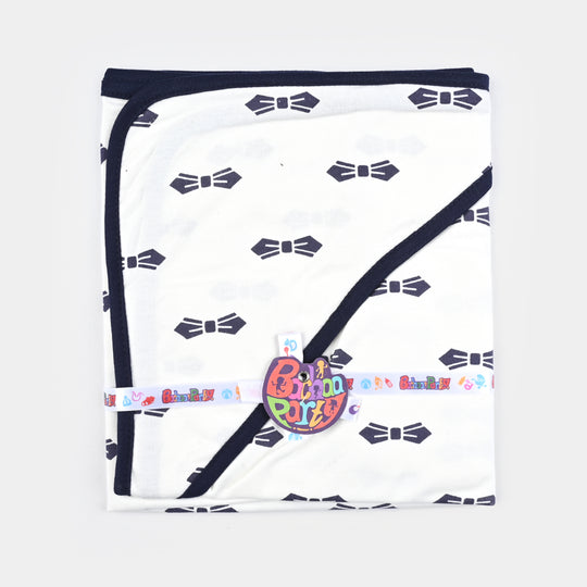 Baby Printed Wrapping Sheet Bow