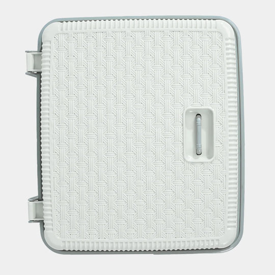 Durable Plastic Laundry Basket | White