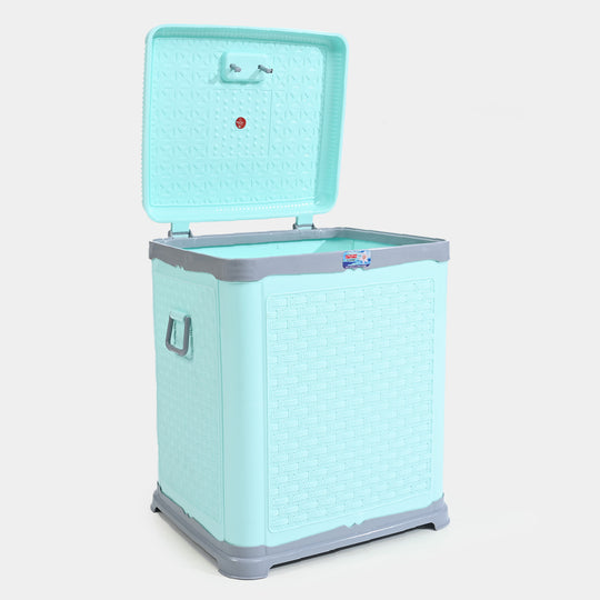 Durable Plastic Laundry Basket | Green