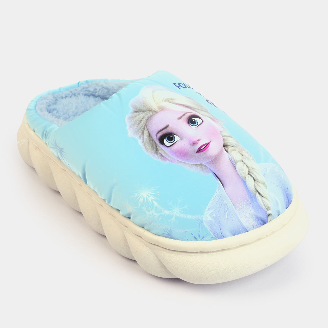 Character Girls Fur Slipper-Blue