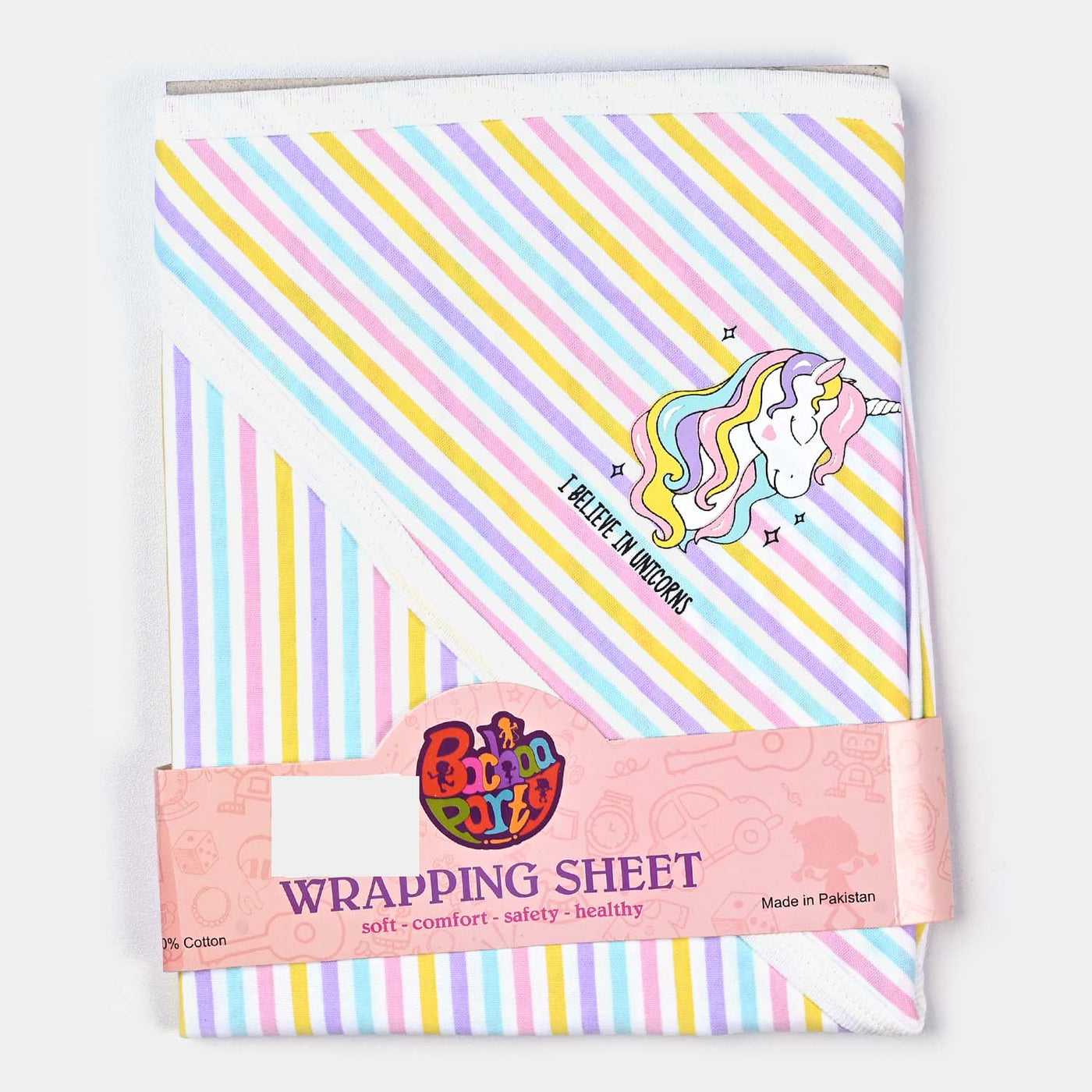 Infant Cotton Interlock Character Wrapping Sheet