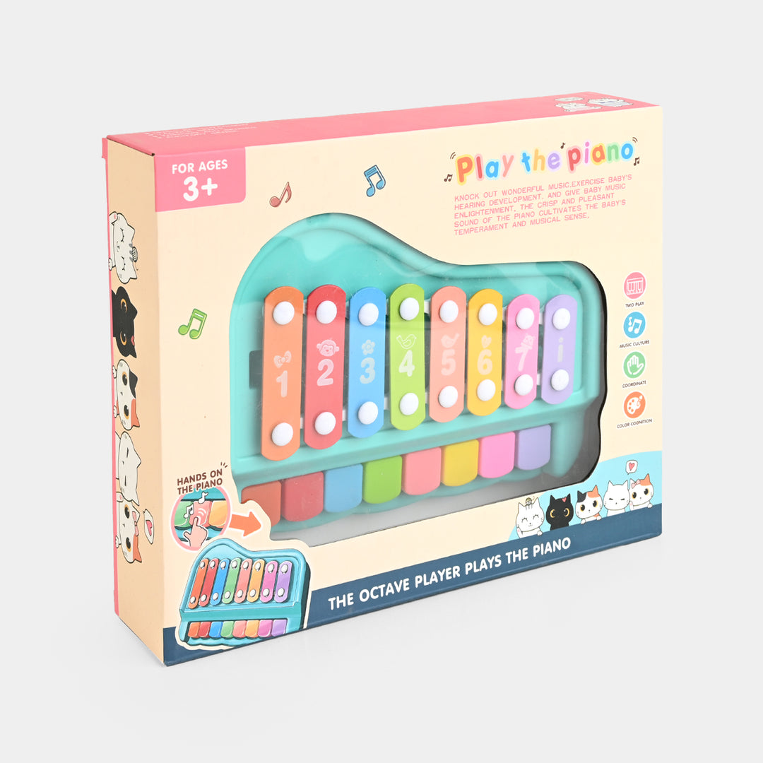 2 in 1 Piano & Eight Tone Xylophone