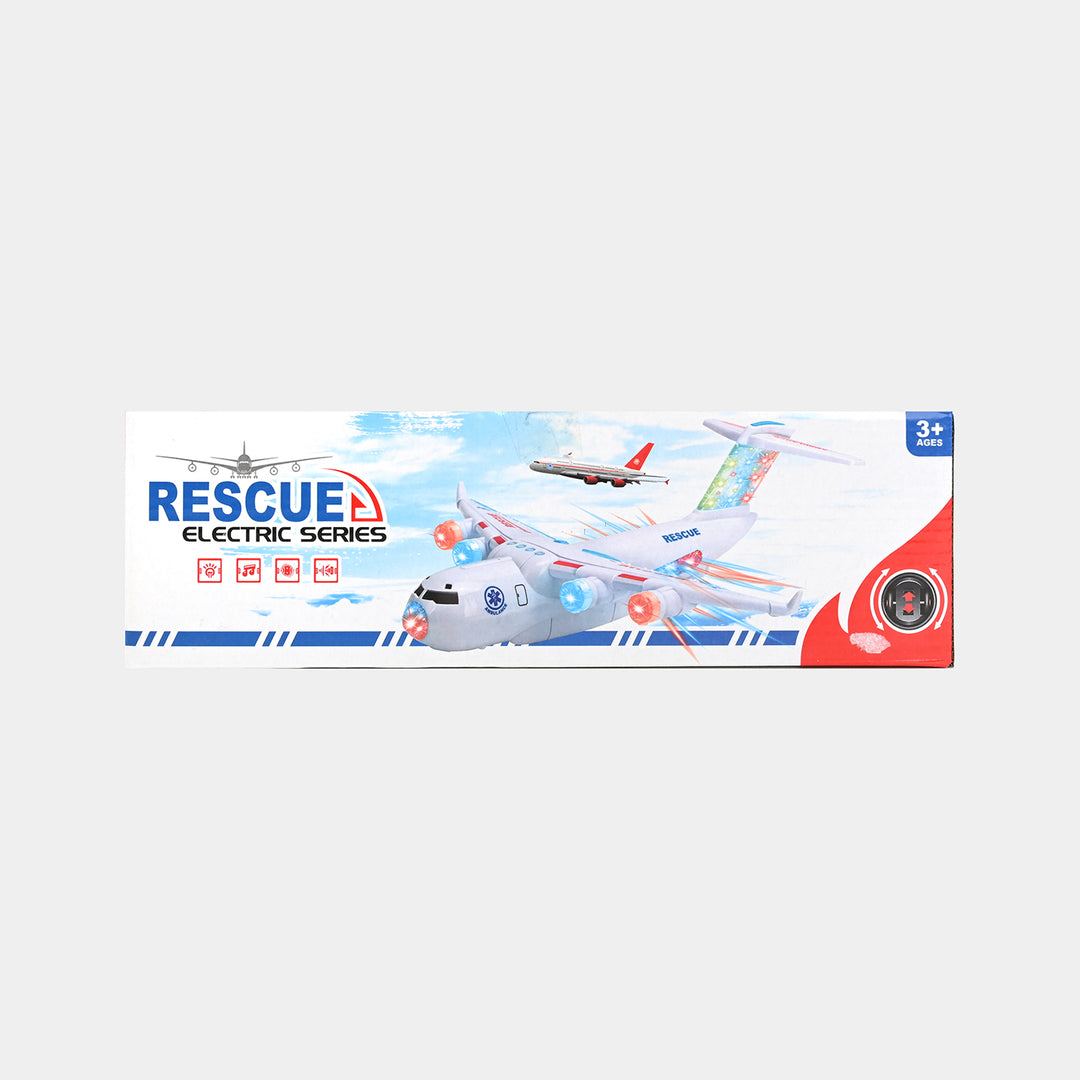 Rescue Aeroplan With Lights and Sound Toy