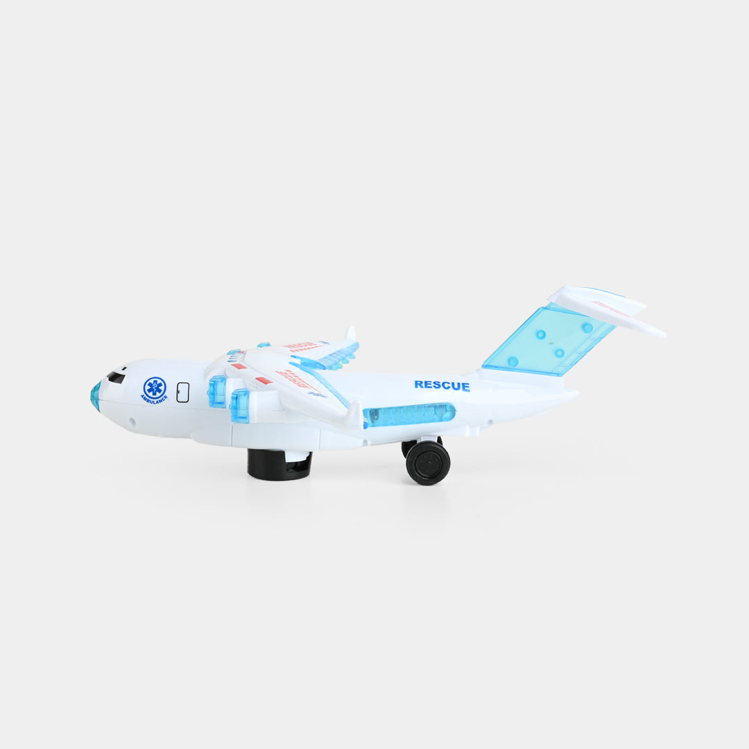 Rescue Aeroplan With Lights and Sound Toy