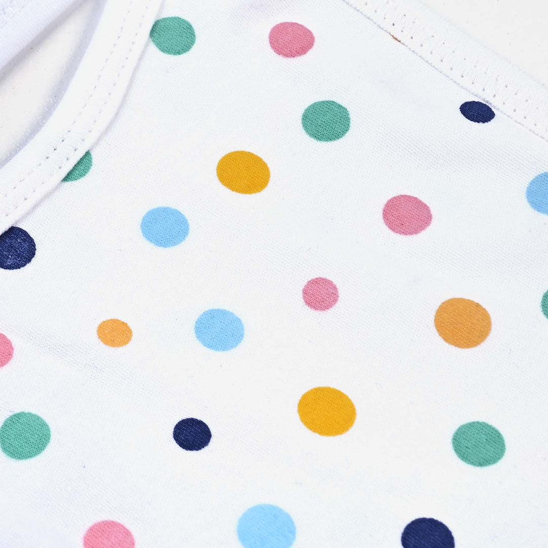 Bibs Multi Dot's-White