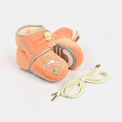 Baby Winter  Fur Shoes | Orange