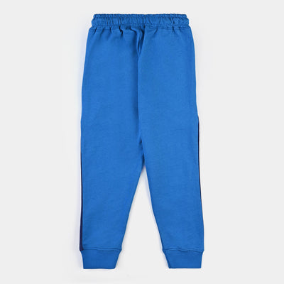 Boys Cotton Terry Pyjama Location-Indigo Bunting