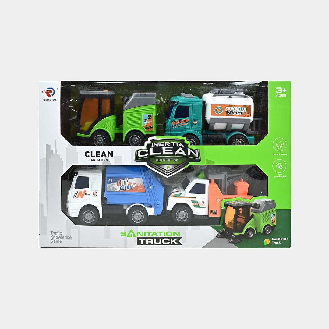 Street Cleaning Vehicle Set | 4PCs