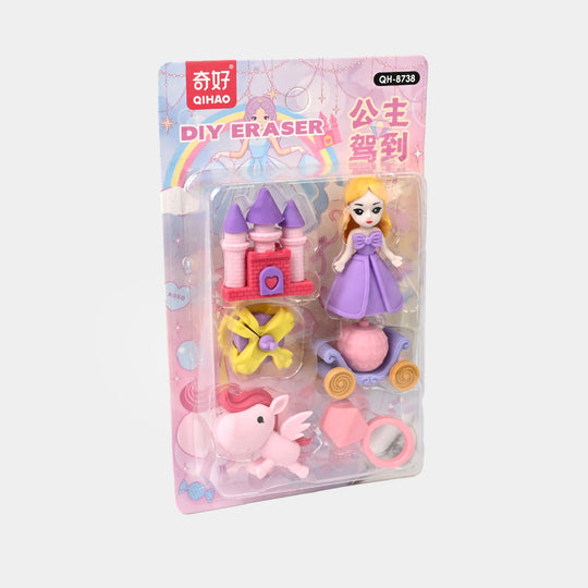 Stationery Rubber Eraser Set of 6 PCs for Kids