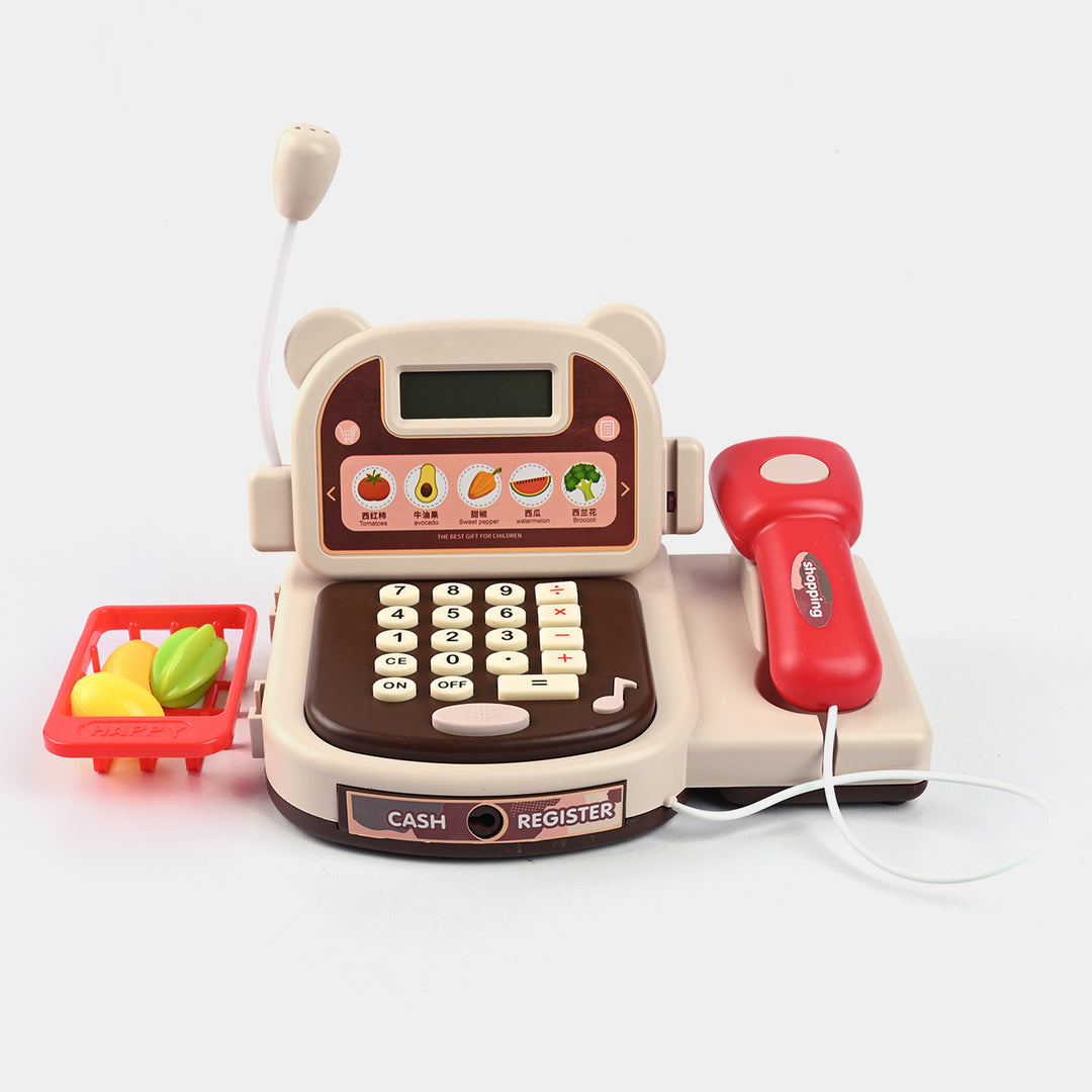 Mini Cash Register Toy Set With Light & Sound