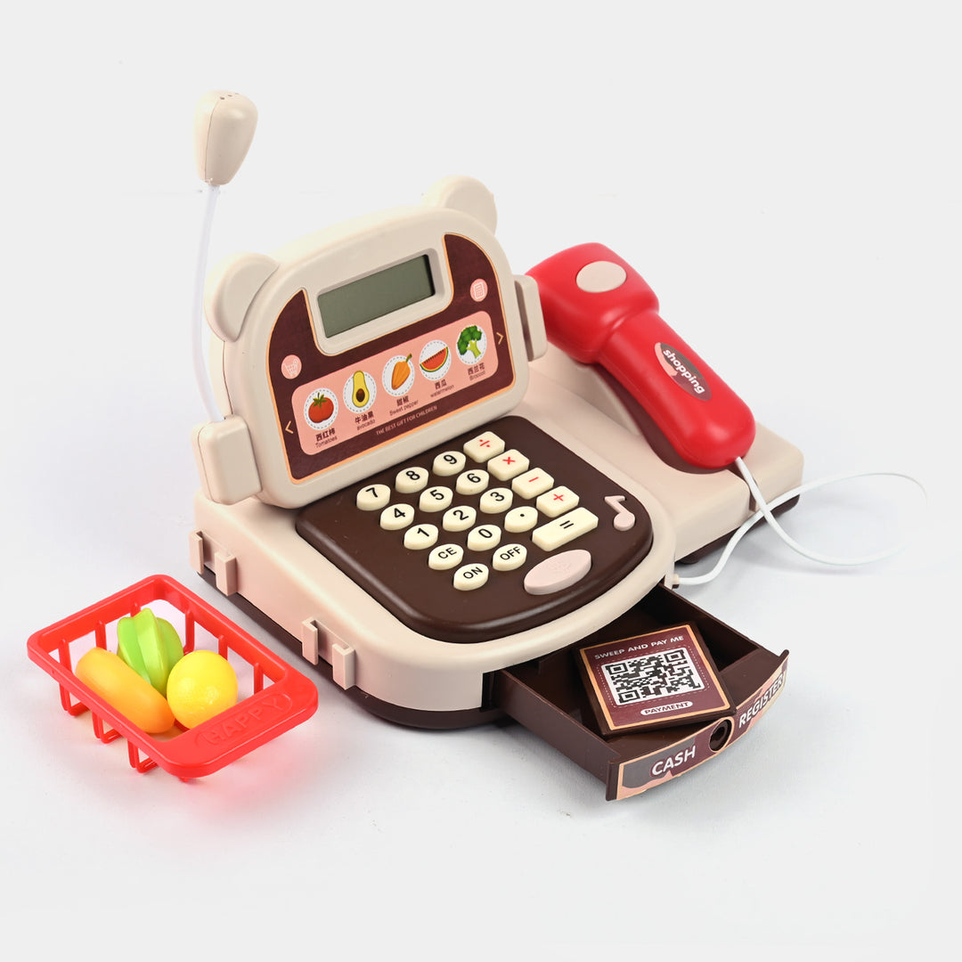 Mini Cash Register Toy Set With Light & Sound