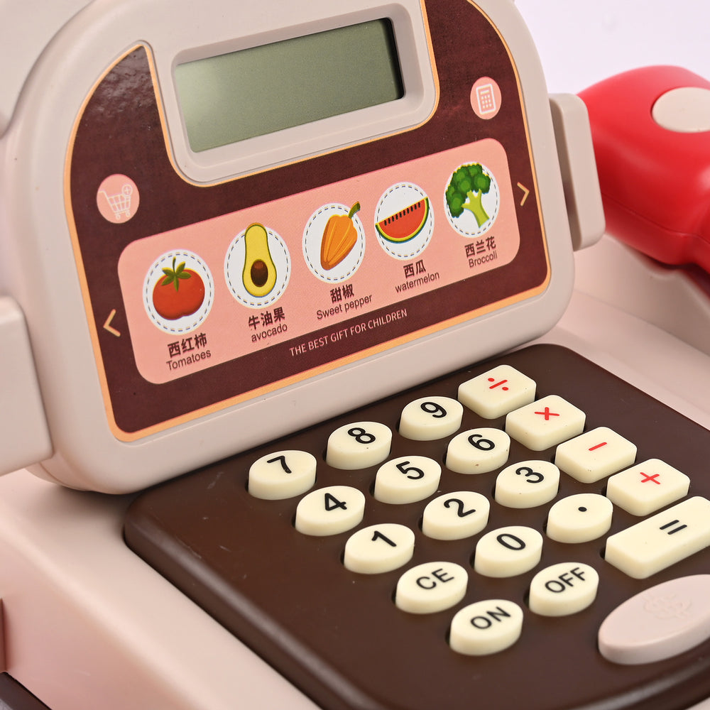 Mini Cash Register Toy Set With Light & Sound