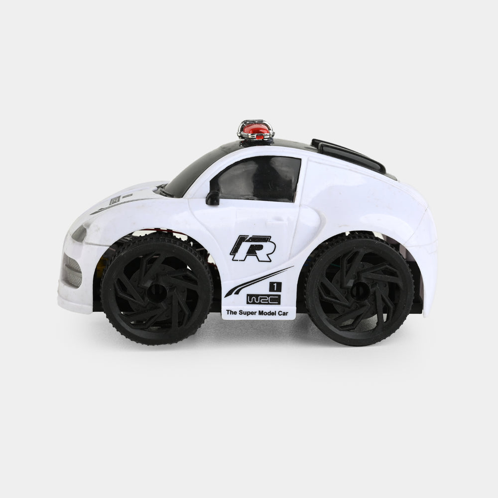 3D Police Car Toy with Light & Sound