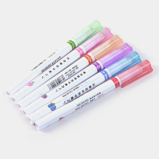 Linear Color Pen 6Pcs