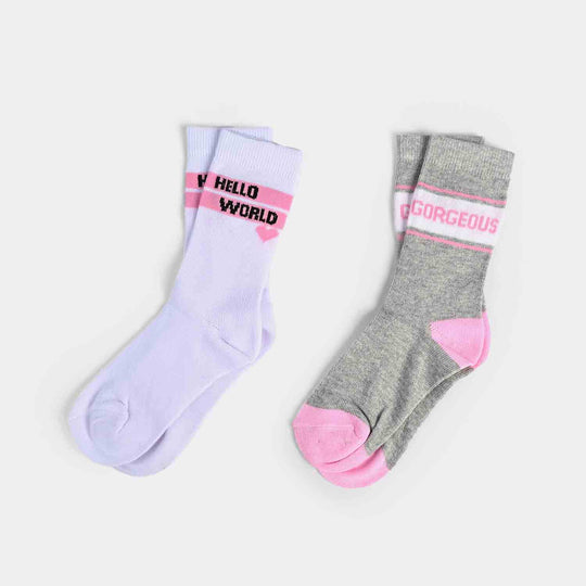 Girls Pack of 2 Socks