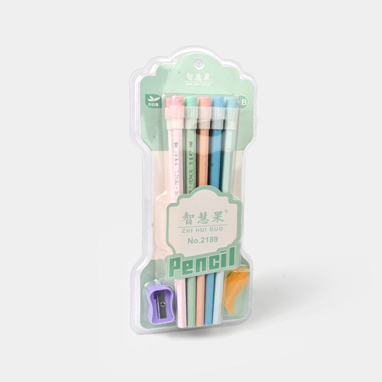 Pencil Set with Sharpener and Eraser