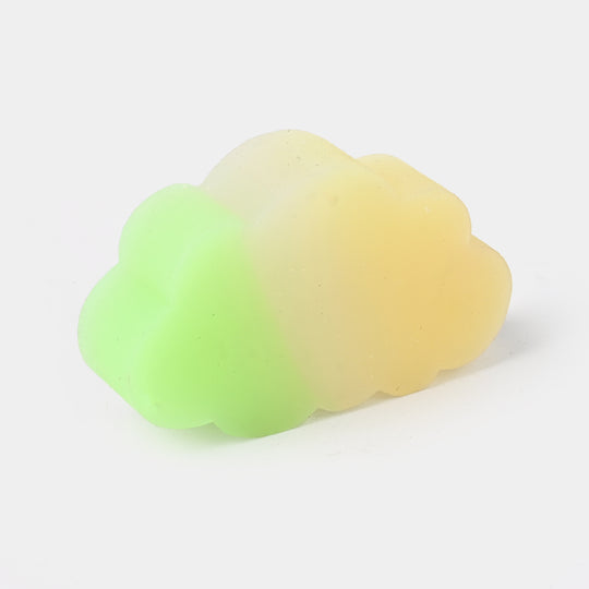 Cloud-Shaped Eraser (Green & Yellow)