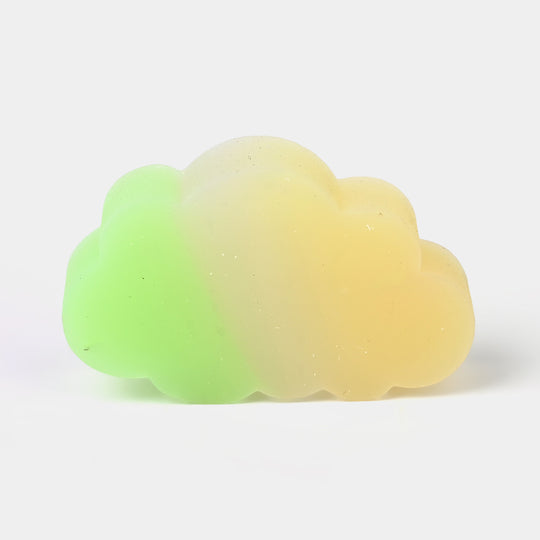 Cloud-Shaped Eraser (Green & Yellow)