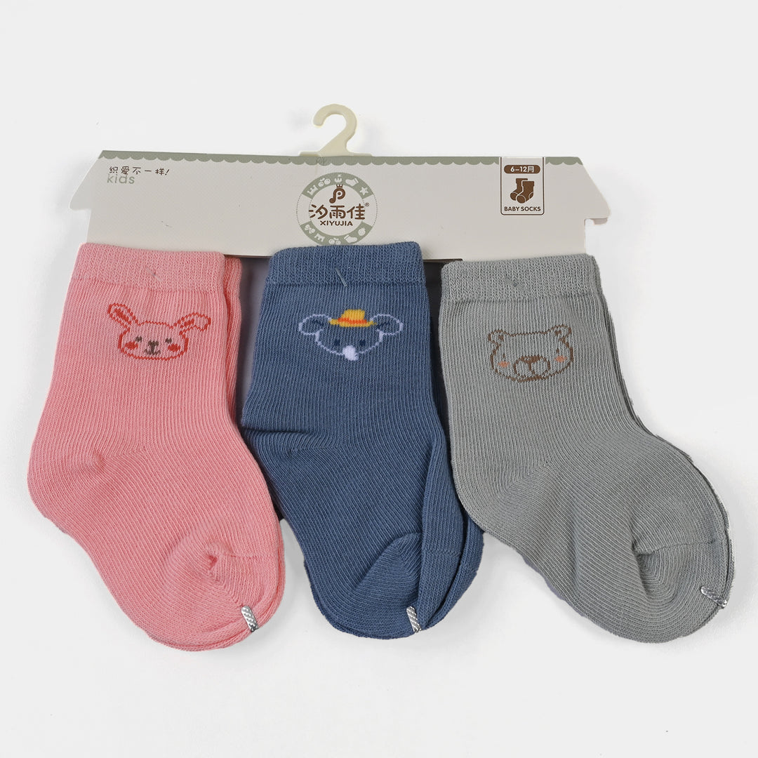 INFANT BABY 3 PAIR SOCKS | 6-12M