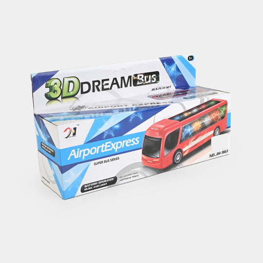 Dream 3D Bus with Light & Sound for Kids