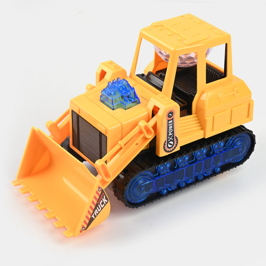 Electric 360 Rotation Musical LED Bulldozer Construction Car Kids