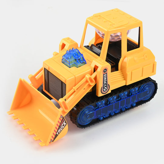 Electric 360 Rotation Musical LED Bulldozer Construction Car Kids