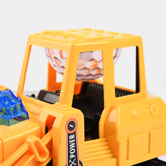Electric 360 Rotation Musical LED Bulldozer Construction Car Kids