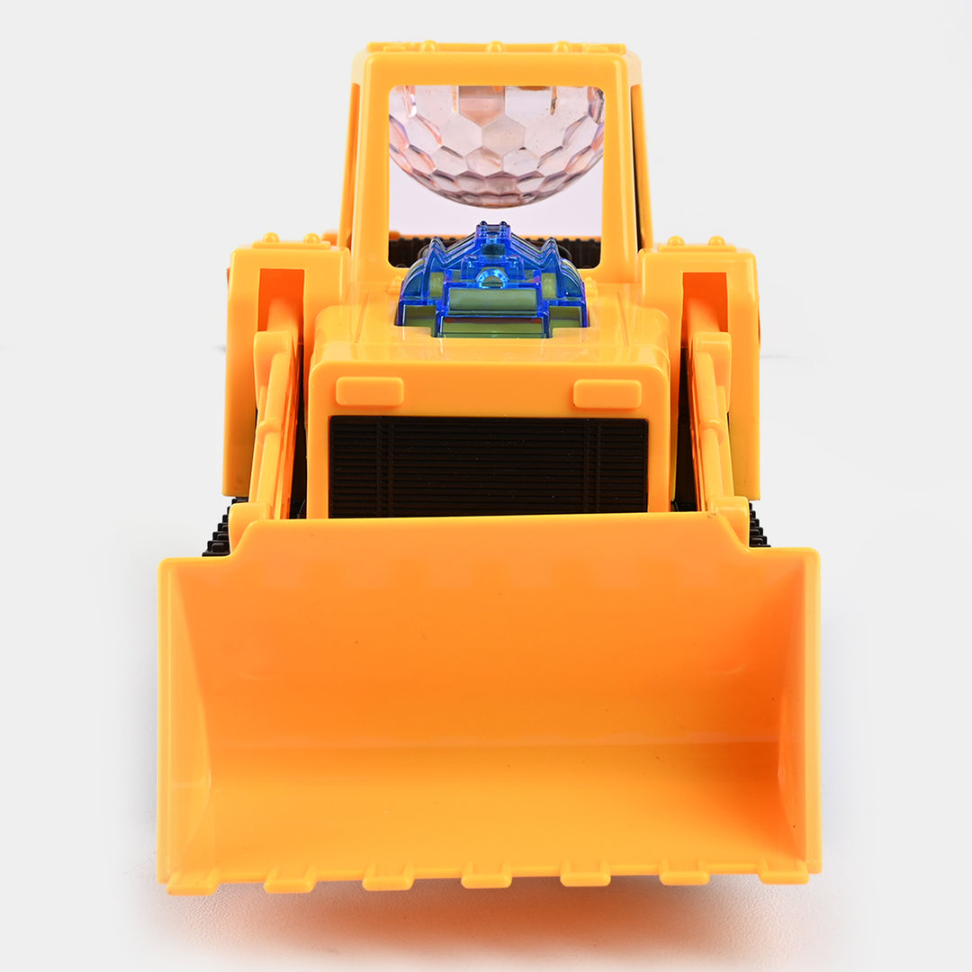 Electric 360 Rotation Musical LED Bulldozer Construction Car Kids