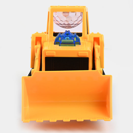 Electric 360 Rotation Musical LED Bulldozer Construction Car Kids