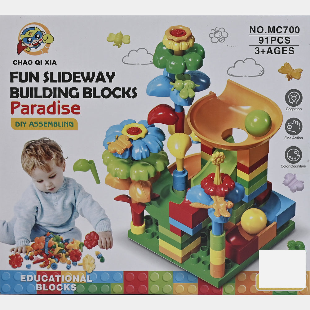 Kids Slideway Building Blocks (91pcs)