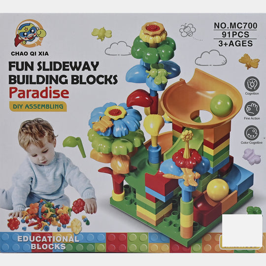 Kids Slideway Building Blocks (91pcs)