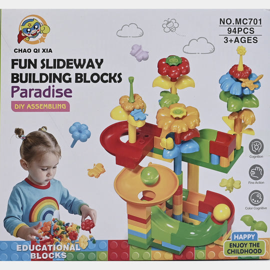 Kids Slideway Building Blocks (91pcs)